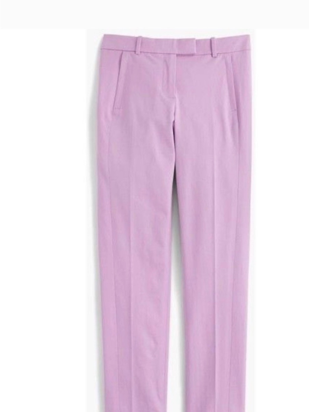 J. Crew Lavender Straight-Leg Trousers